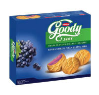 Combo 2 Bánh Goody Jamy Nhân Mứt Dâu Cam Nho Bibica 200g