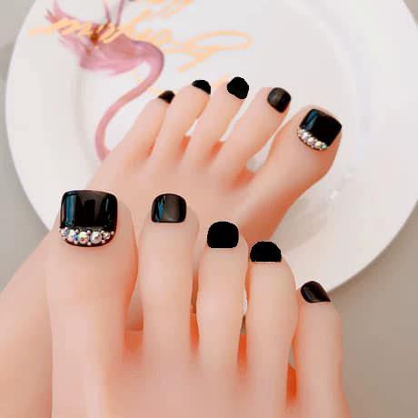 Bộ 24 Móng Chân Giả Nail Giả Móng Giả C12 (Kèm Keo Dán)