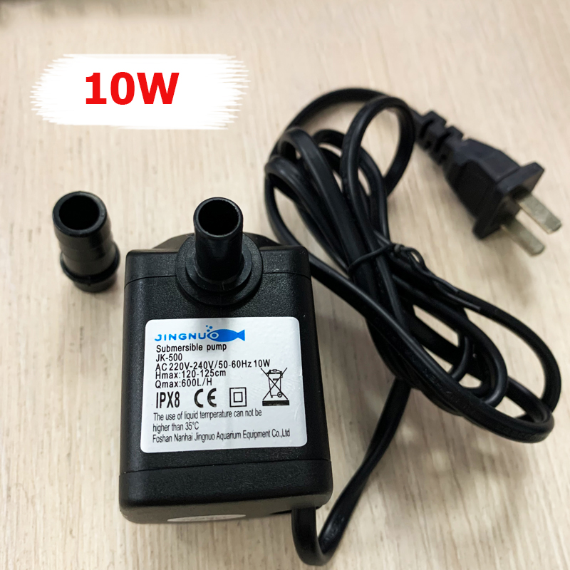 3W 4W 5W 8W Bơm nước chìm mini hồ cá thủy cảnh, Máy bơm quạt hơi nước, Máy bơm nước chìm mini điện A