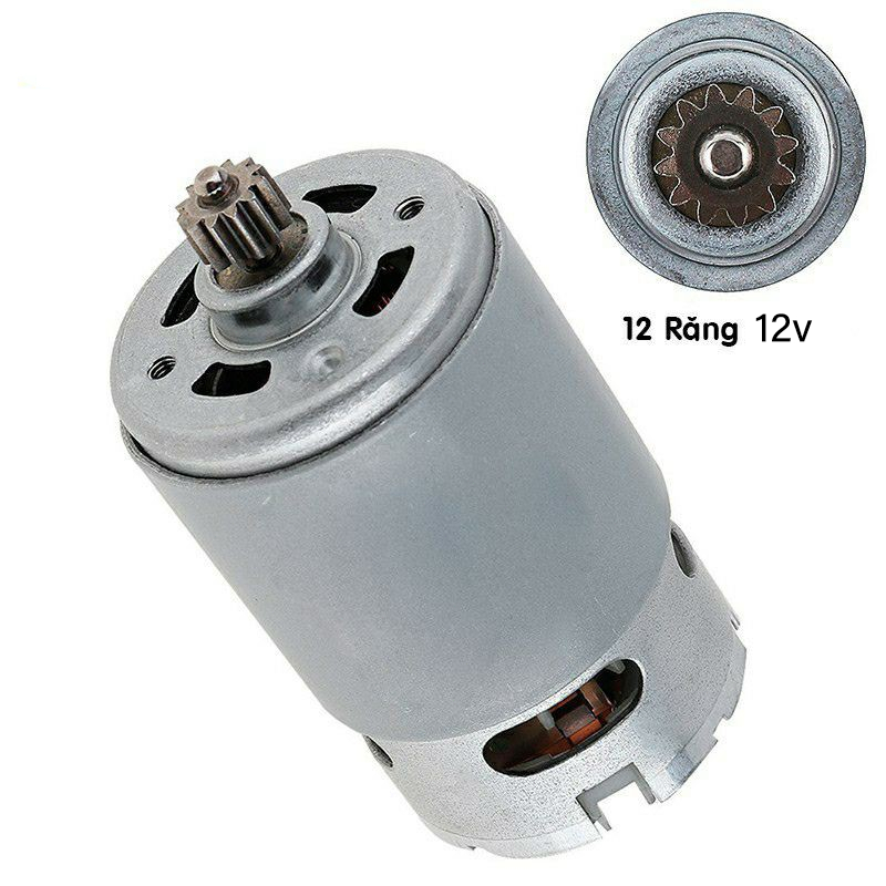 🔥FREESHIP🔥 Motor 550 RS550 12 Răng của máy khoan pin 21V