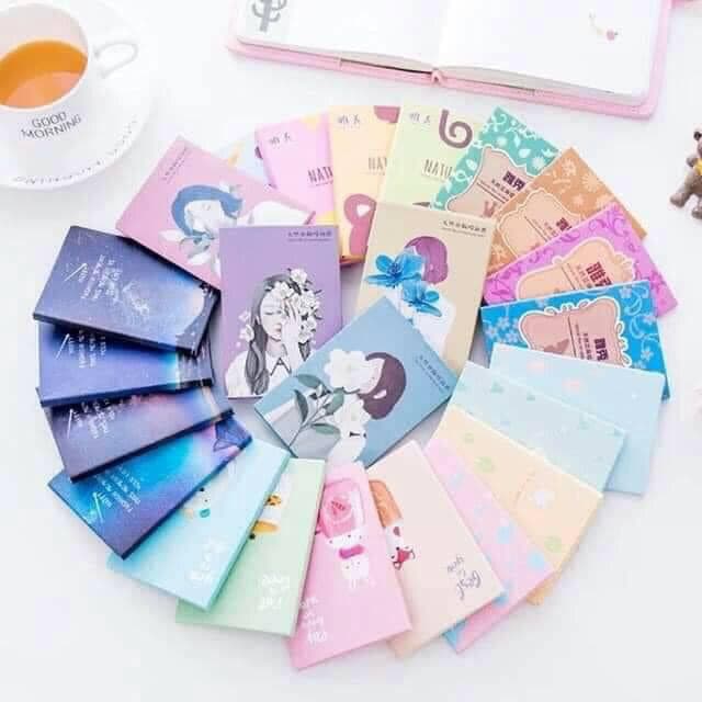 Combo 100 Giấy Thấm Dầu ( 2 Hộp) Cute Dễ Thương Tiện Dụng Cho Bạn Gái