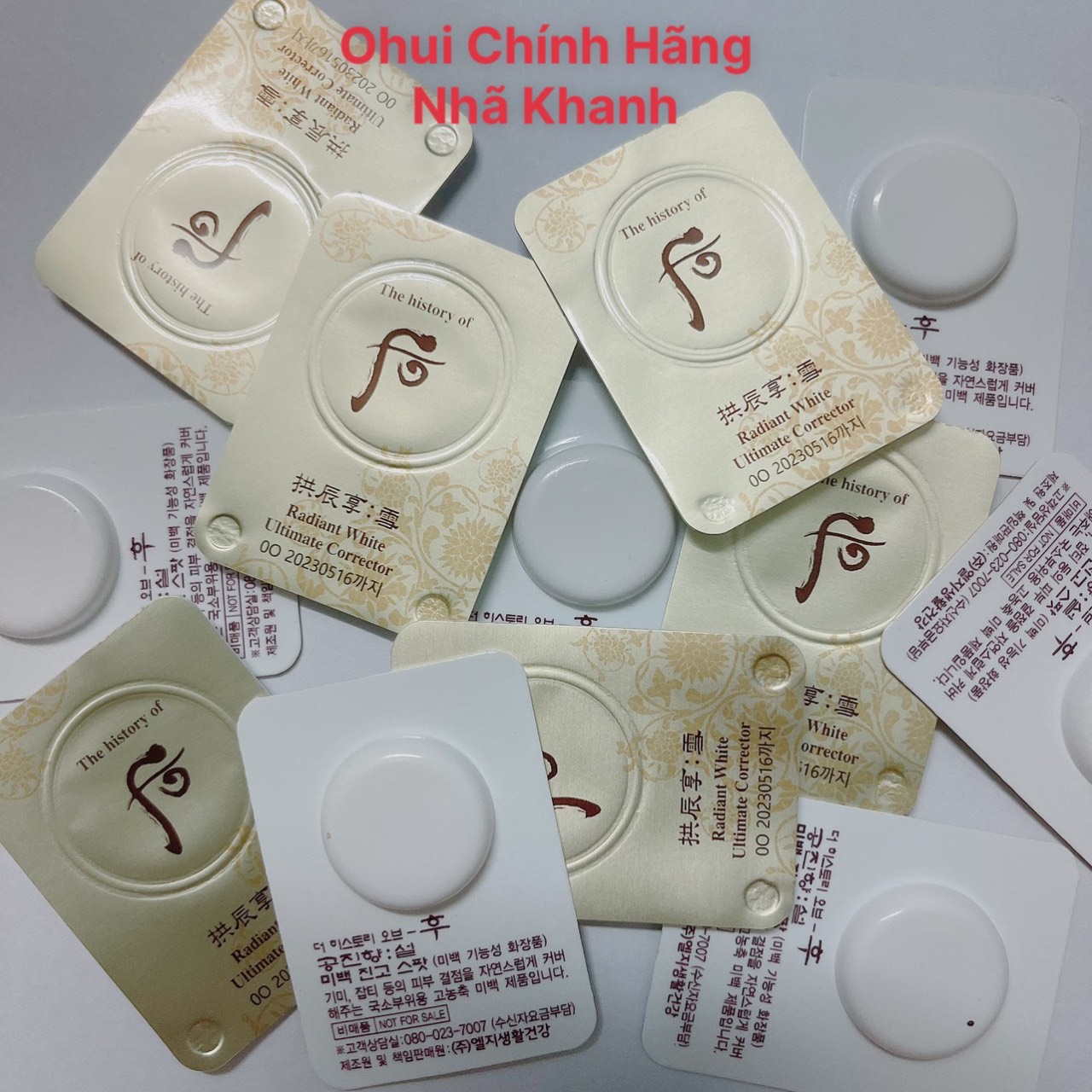 [Hcm][Xã Kho] Combo 10 Viên Cao Trị Nám Whoo Radiant White Intensive Spot Corrector 1Ml Trị Tàn Nhan Đốm Nâu Dưỡng Trắng Da - Nhã Khanh Ohui