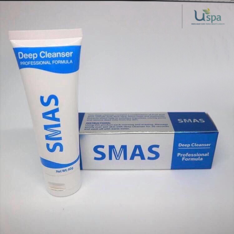 Cách làm sạch mặt Sữa rửa mặt Smas Deep cleanser