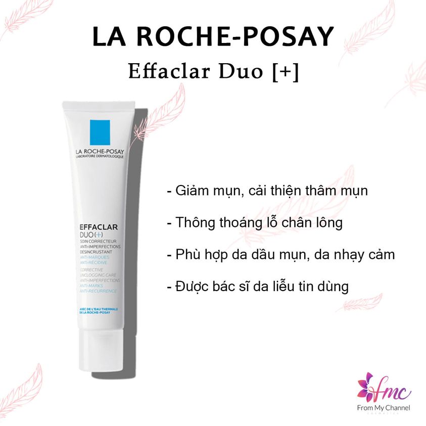 Kem giảm mụn La Roche-Posay Effaclar Duo [+] ngăn ngừa vết thâm và ngừa mụn tái phát  40ml