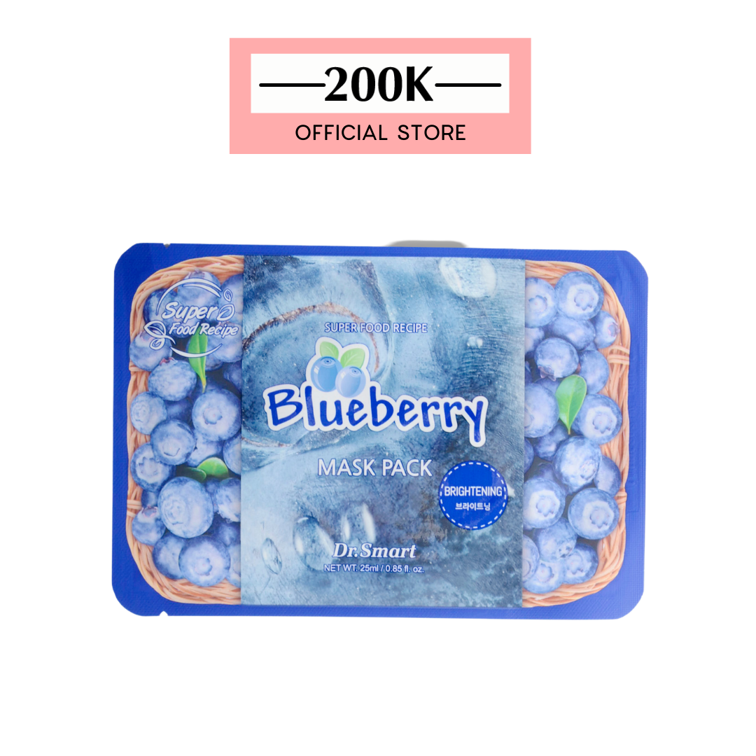 Mặt Nạ Làm Sáng Da Super Food R.e.c.i.p.e Blueberry - 1 Miếng