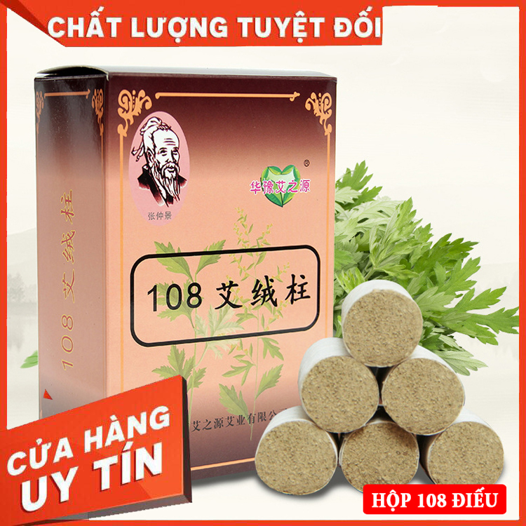 Hộp điếu ngải cứu 108 đoạn- viên ngải 108 đoạn