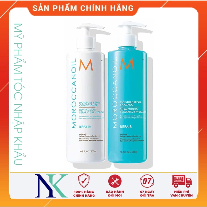 Dầu Gội Xã Phục Hồi Độ Ẩm Dành Cho Tóc Yếu Và Hư Tổn Moroccanoil Repair 500Ml