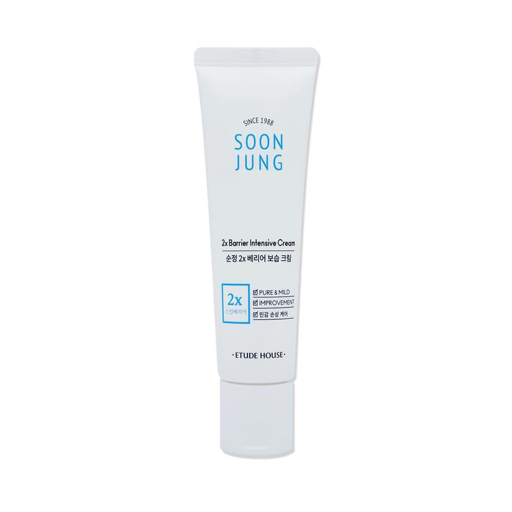 Kem Dưỡng Cho Da Khô Nhạy Cảm Tăng Cường Hàng Rào Bảo Vệ Da Etude House Soon Jung 2X Barrier Intensive Cream 60Ml