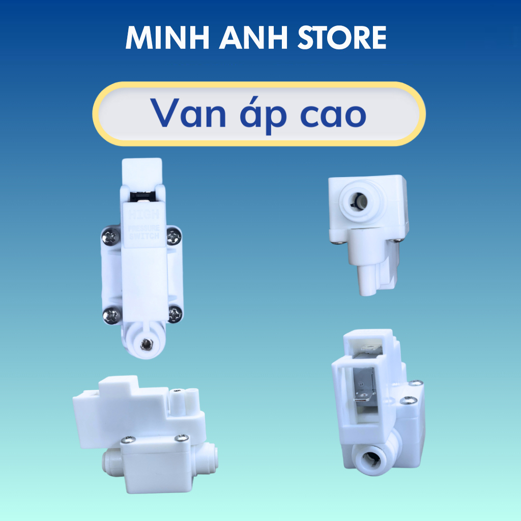 Bộ 4 van áp cao van áp thâp van flow van điện từ cho máy lọc nước RO Karofi Kangaroo Sunhouse.....