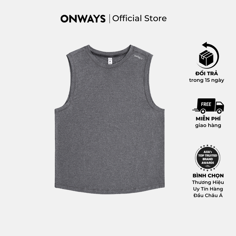 ONWAYS Áo Thun Thể Thao Nam Ba Lỗ Siêu Nhẹ Nhanh Khô Thoáng Mát Original Tank Men M4193