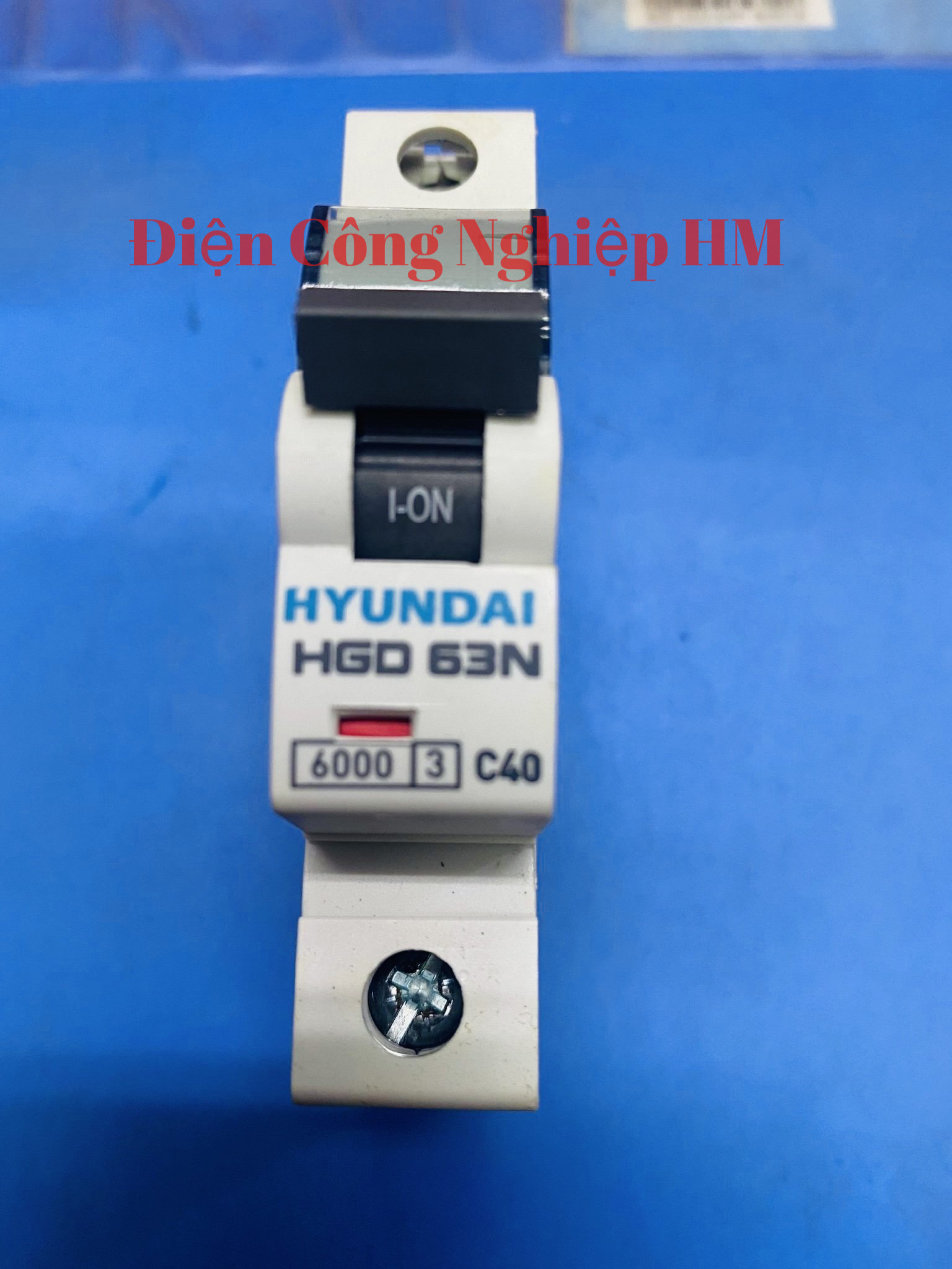 Aptomat MCB 1 Pha HGD63N Hyundai dòng 6A~63A Chính Hãng Át Tô Mát Tép Cầu Dao Điện MCB 1P