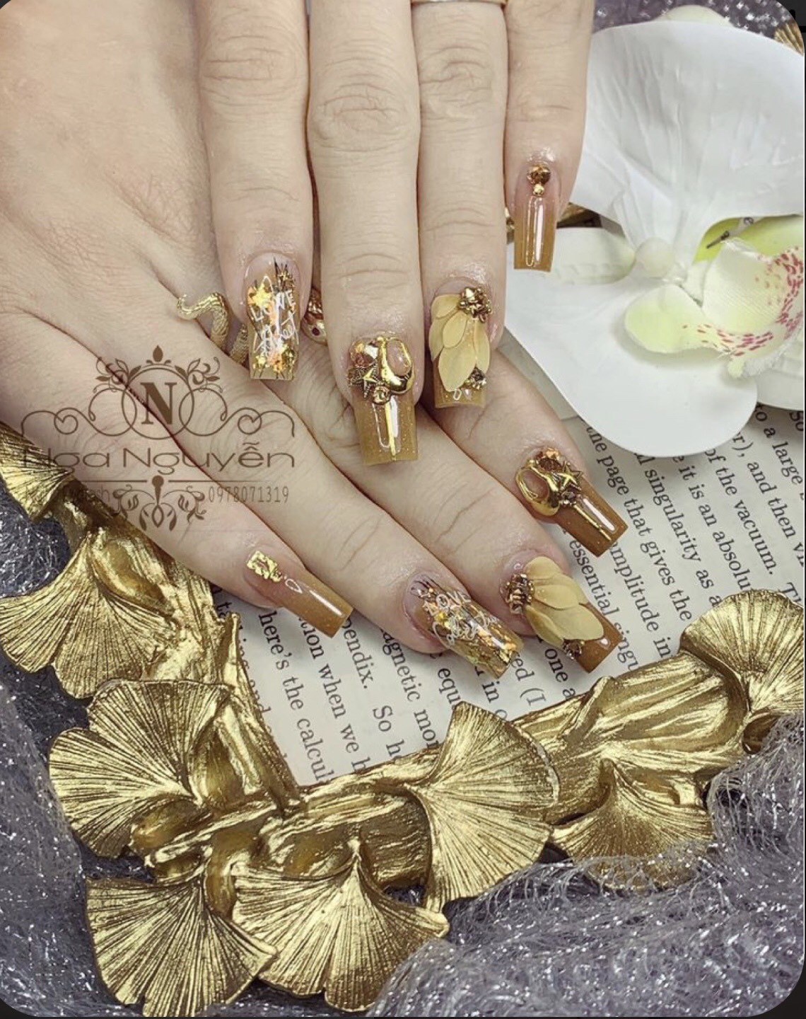 (FREESHIP +QUÀ TẶNG) Móng tay giả giá rẻ/ nail thiết kế/ nailbox/ Móng úp tay/ móng tay giả màu thạch nude/ móng giả đính đá