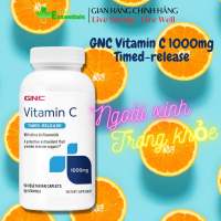 [CHÍNH HÃNG] GNC Vitamin C 1000mg Timed-release - Bổ sung vitamin C dạng phóng thích chậm giúp tăng đề kháng chống oxi hoá đẹp da