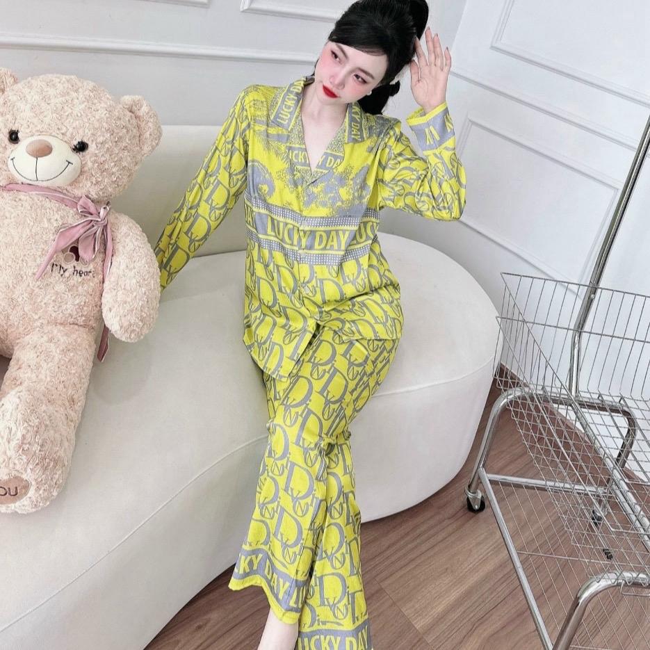 Đồ bộ pijama nữsize 40kg đến 75kg lụa xước ánh kim bộ đồ ngủ nữ 5CE hàng may kĩFREESIZE VÀ BIGSIZESI