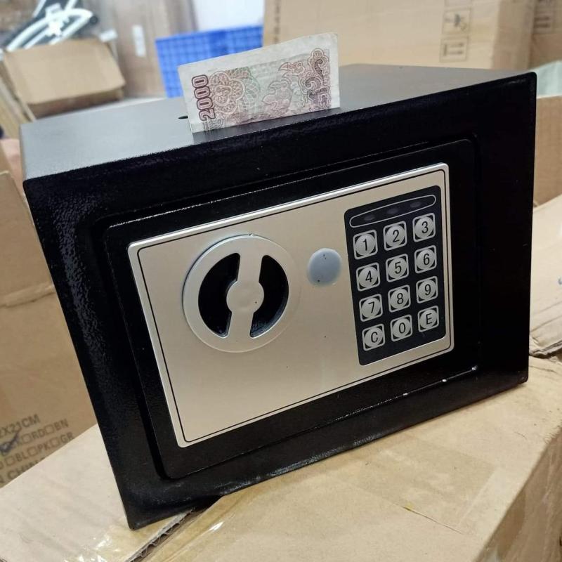 Két sắt mini 17e sơn tĩnh điện KÉT SẮT MINI 17E - két sắt mini điện tử khóa số an toàn  Két sắt mini