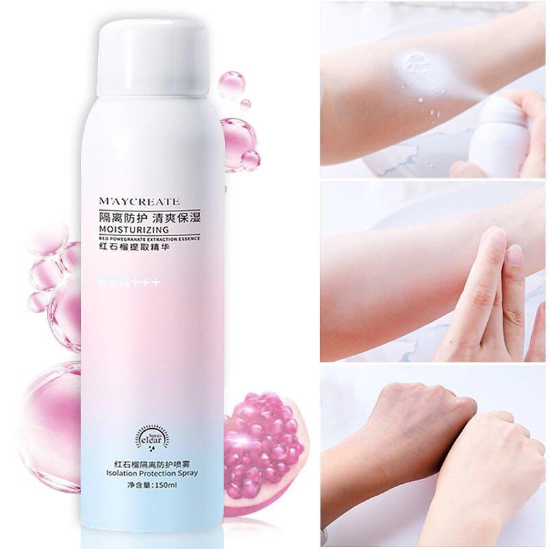 Xịt Chống Nắng Trắng Da Maycreate Moisturizing 150Ml Hàng Chính Hãng Nội Địa Trung