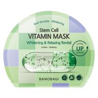 Mặt Nạ Dưỡng Giữ Ẩm Và Trắng Sáng Da Banobagi - Stem Cell Vitamin Mask - Hộp 10 Miếng