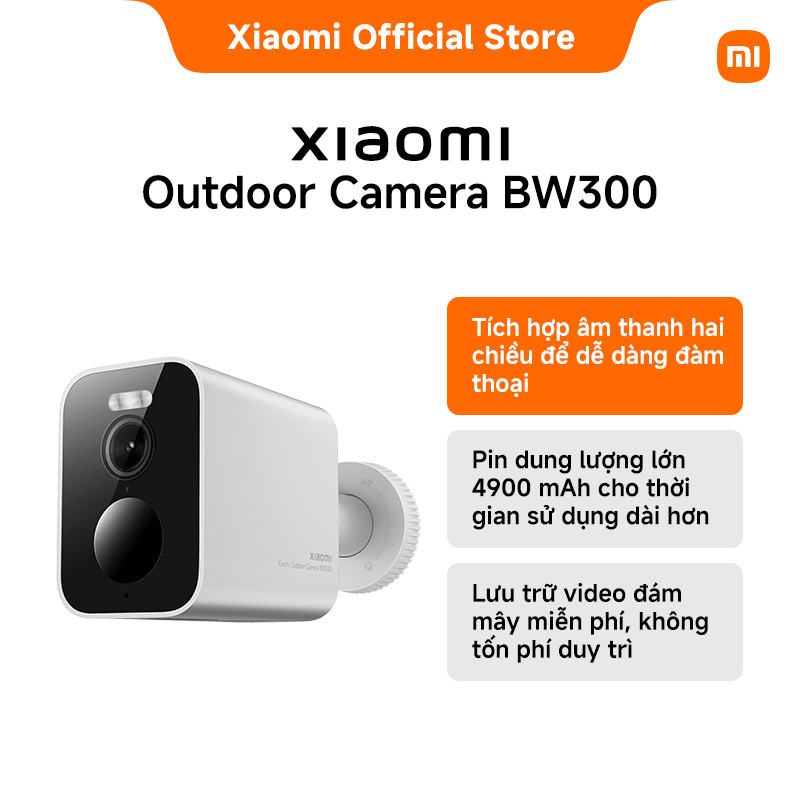 Xiaomi Outdoor Camera BW300 | Độ phân giải 2K cho chất lượng hình ảnh sắc nét đến từng chi tiết | Tầ