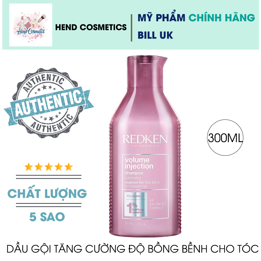 Set gội xả tăng độ phồng cho tóc Redken Volume Injection Shampoo and Conditioner 300ml