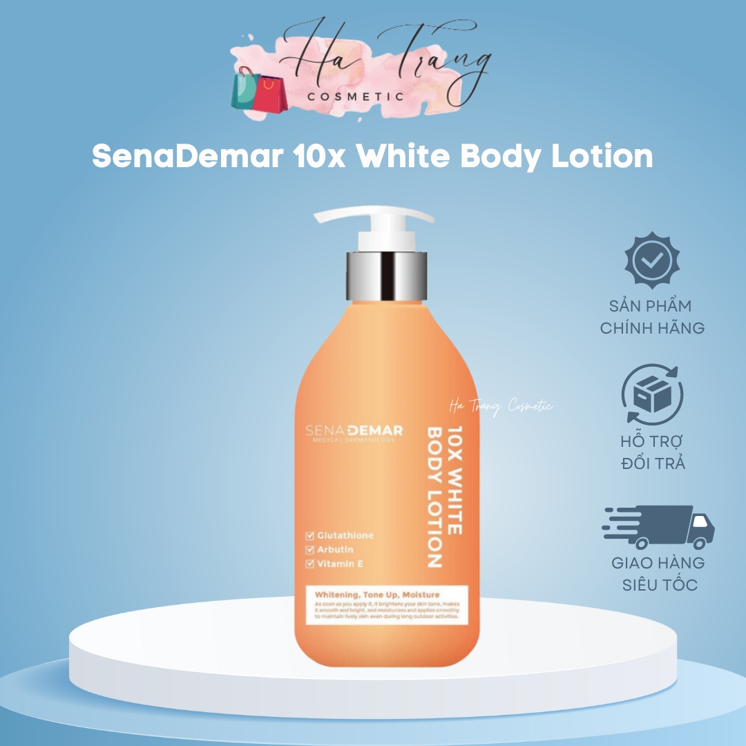 Kem Dưỡng Thể Nâng Tone SenaDemar Hàn Quốc 10x White Body Lotion 300ml