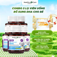 Combo Healthy Care Viên Uống Bổ Sung DHA Cho Bé High Strength 250mg 60 Viên Hỗ Trợ Phát Triển Trí Não Và Thị Lực Từ 4 Tháng Đến 12 Tuổi