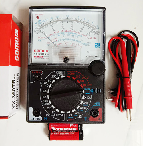 Đồng hồ đo kim vạn năng YX-360TR VOM có loa báo thông mạch chuyên sửa điện tử (Đen)