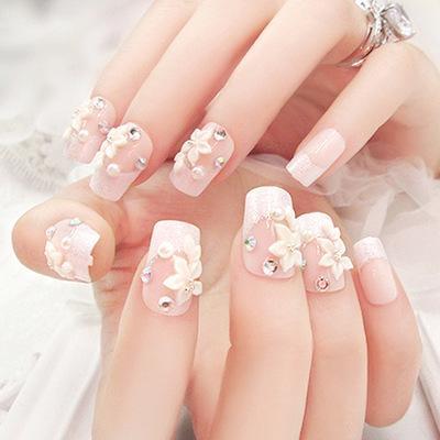 Hộp 24 Móng Tay Giả Nail Giả Móng Giả A18 (Kèm Keo Dán)