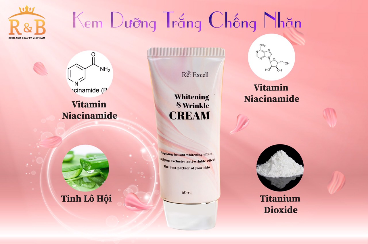 Kem Dưỡng Trắng Chống Nhăn Chống Lão Hoá (60Ml/Tuyp)