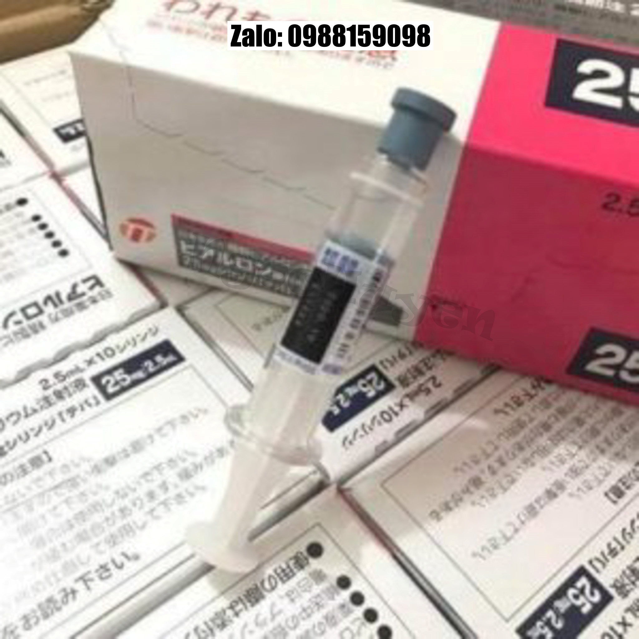 Tinh chất căng bóng da tiêm meso HA Nhật - Khoáng Teva Nhật - 1 hộp 10 Thanh 2.5ml