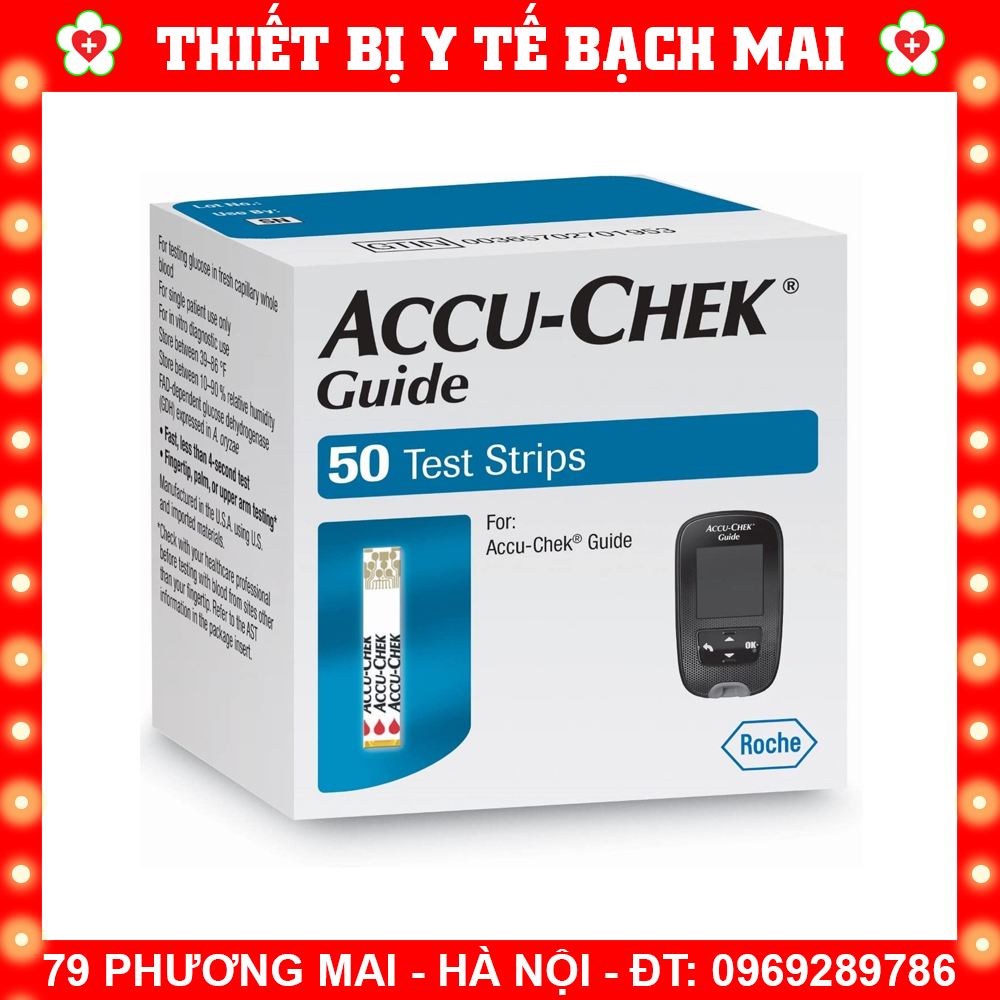 Hộp 50 Que Thử Đường Huyết ACCU-CHEK Guide