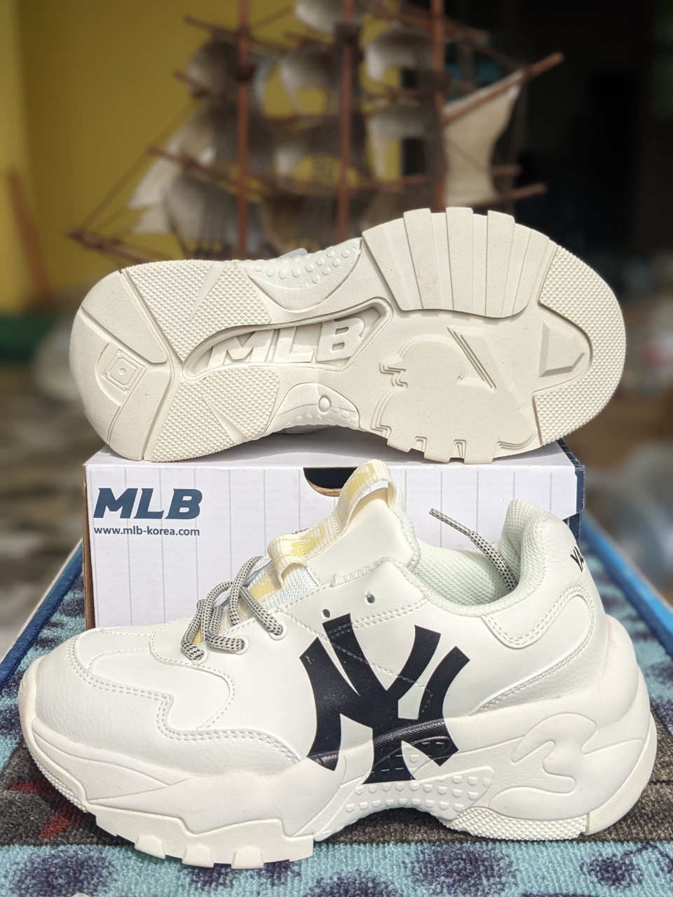 Giày MLB NY đen Rep 11  Shop Giày MLB NY REP 11