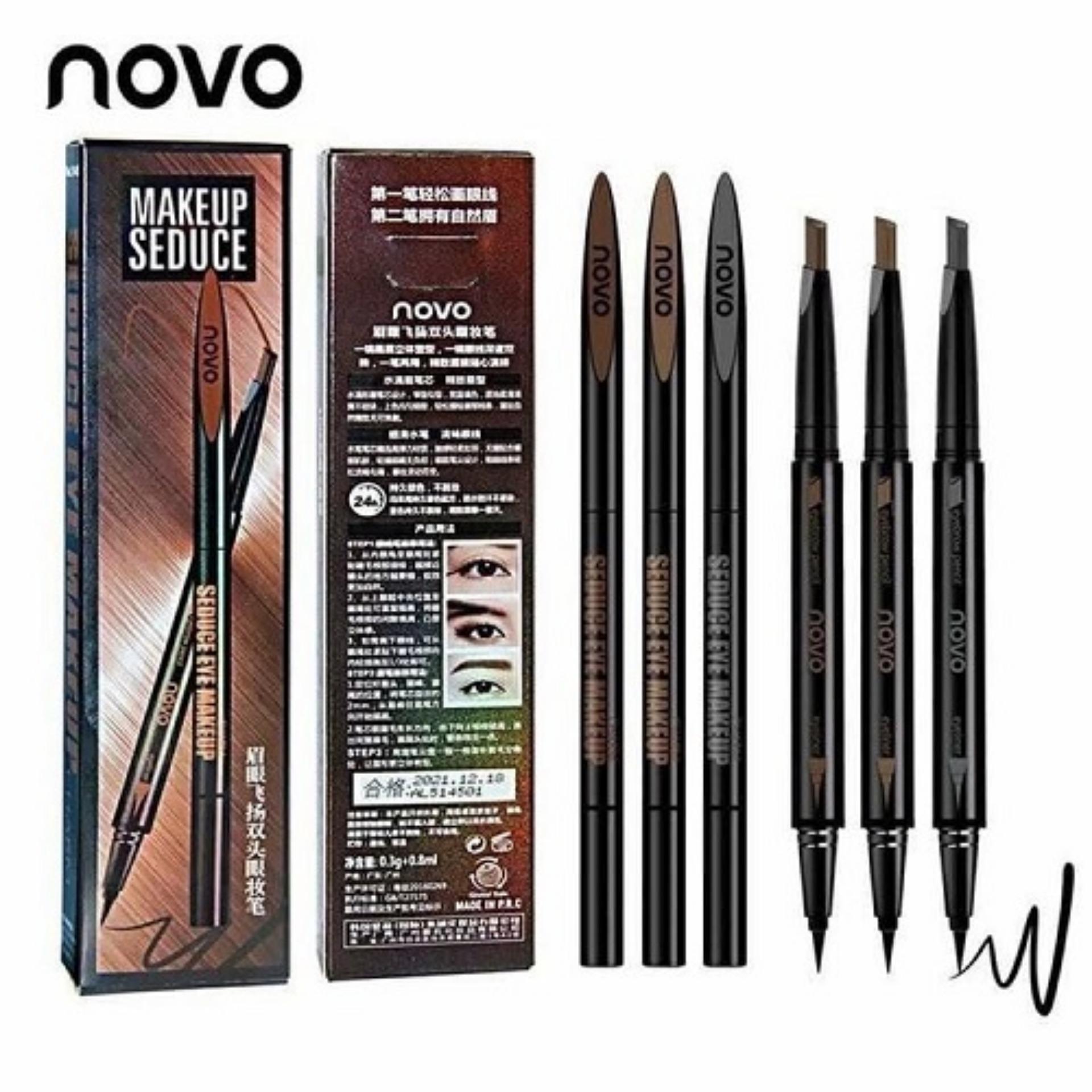 Chì Kẻ Định Hình Mày 2In1 Novo Makeup Seduce (Kẻ Mày + Kẻ Mắt)