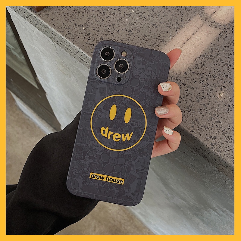 Ốp Lưng Drew House Smile Iphone 14 Pro Max / 13 Pro Max / 12 Pro Max Bảo Vệ Camera - Bum Store Ga