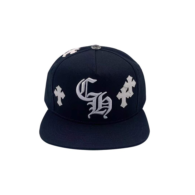 Mũ Snapback Chrome Hearts Triple Cross họa tiết thánh giá thêu chi tiết sắc nét mũ bóng chày nam nữ 