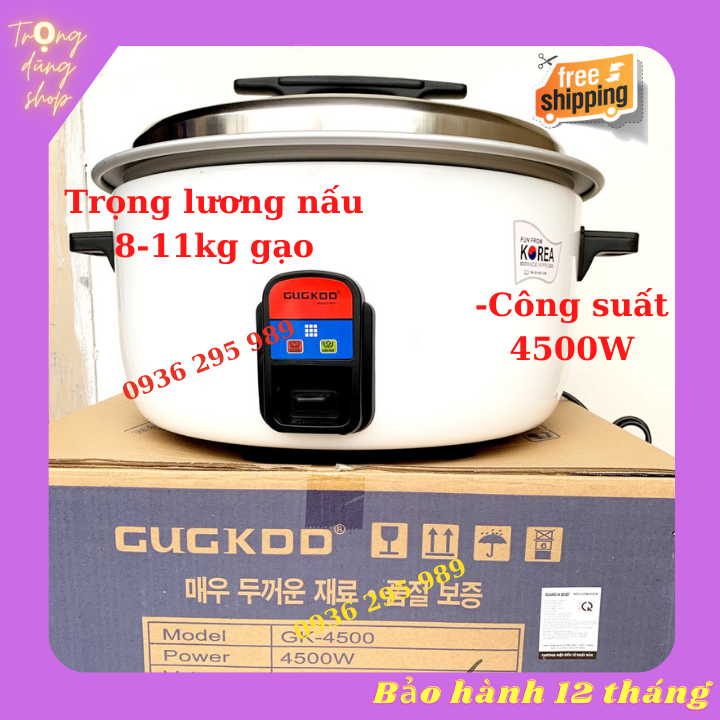 Nồi cơm điện công nghiệp Cuckoo 4500W trọng lượng nấu 8-10kg