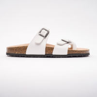 PUK06 - Dép Birken Đế Trấu Dép lê BIOLINE Official Thiết Kế Unisex cả Nam và Nữ Quai Da PU Chéo Chân Xỏ Ngón