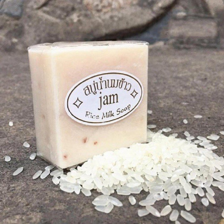 [HCM][ TẶNG QUÀ + FREESHIP ]Xà Phòng Kích Trắng Cám Gạo Thái Lan Jam Rice Milk Soap