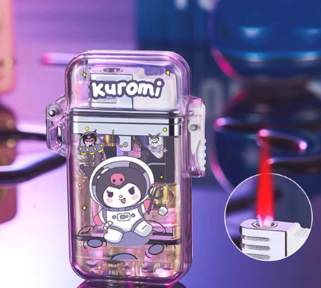 Bật lửa zippo quẹt lotso gấu dâu kuromi cinnamon melody có đèn led quà tặng sinh nhật quà tặng cho n