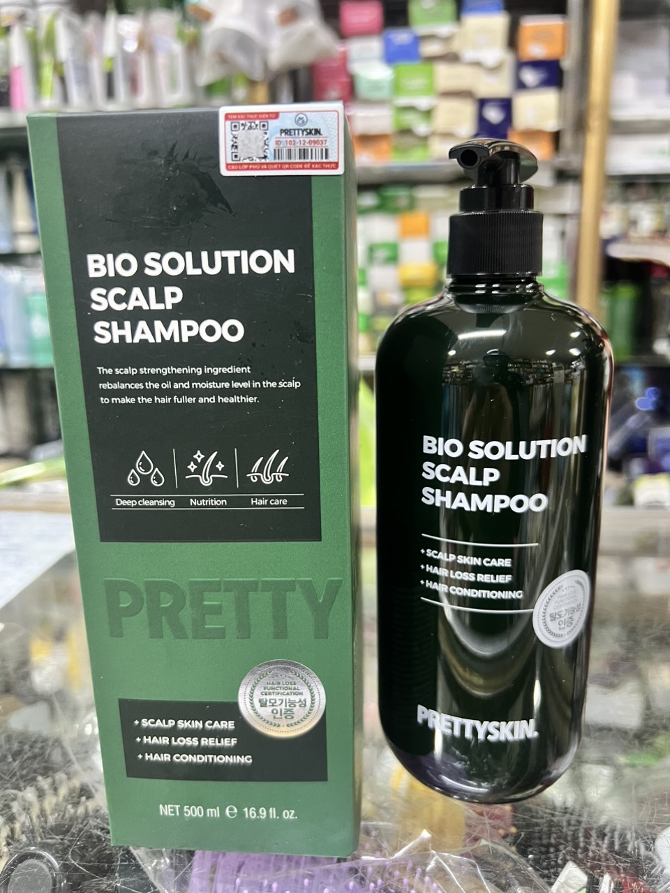 Dầu Gội Chống Rụng Tóc Pretty Skin Bio Solution Scalp Shampoo 500ml