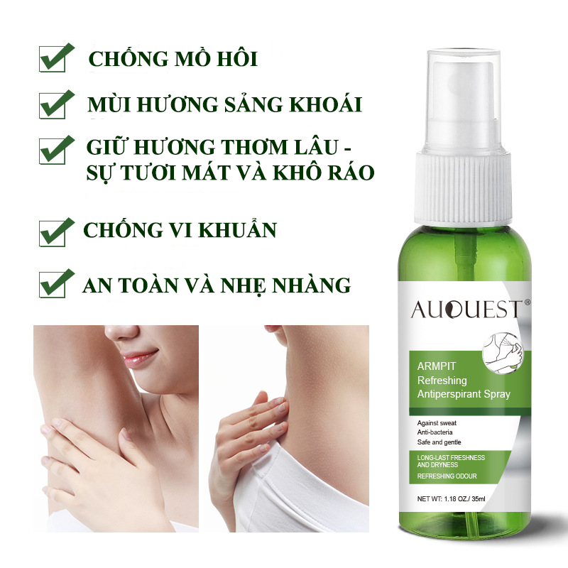 Dung Dịch Xịt Khử Mùi Hôi Cơ Thể Auquest Khử Mùi Hôi Nách Hiệu Quả Giữ Hương Thơm Lâu Dài Và Chống Mồ Hôi