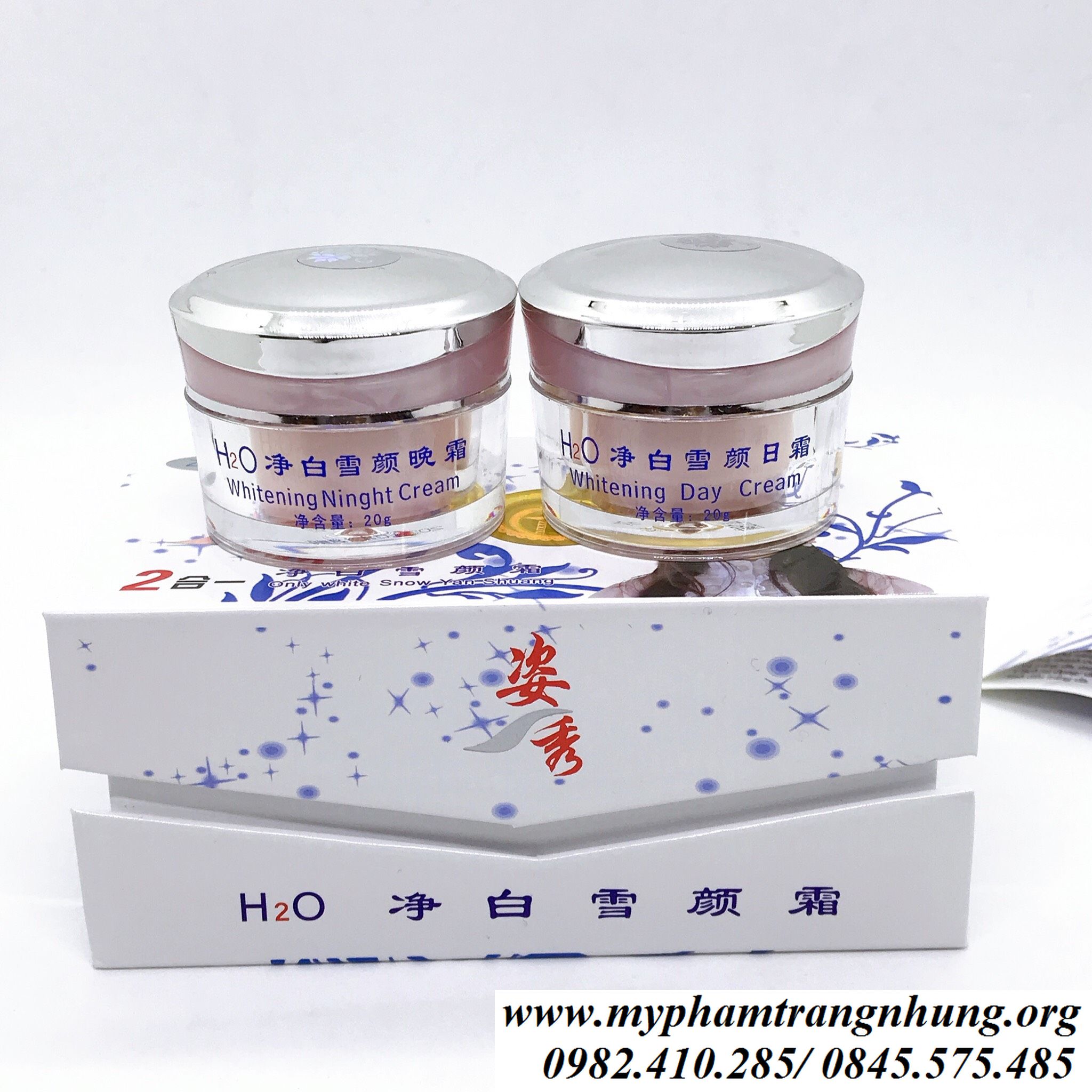 BỘ MỸ PHẨM TRỊ NÁM DƯỠNG TRẮNG DA H2O 2IN1