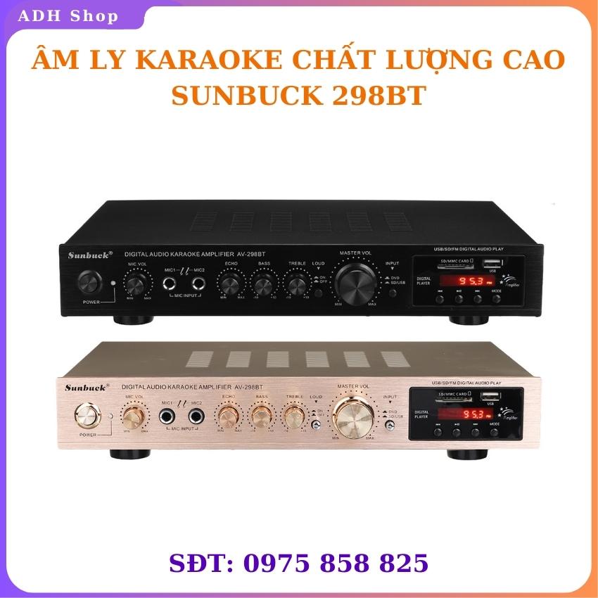 Amply karaoke bluetooth gia đình Sunbuck 298BT âm ly nghe nhạc hay chất lượng cao