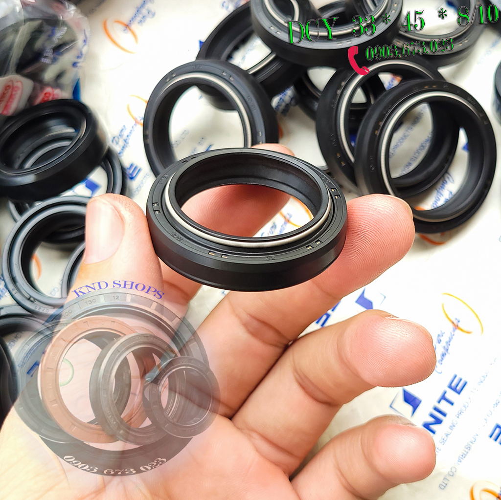 Phớt phuộc trước R15v2 R15 v2 FZ150 FZ150i FZ155Honda SH Dylan...chính Hãng NOK TTO DCY 33*35*8/10.