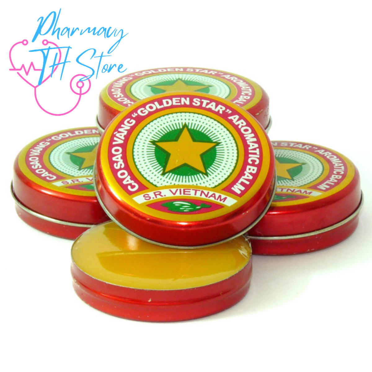 Cao Sao Vàng Golden Star Aromatic Balm - Hộp 4 G Opc - Pharmacy Th Store