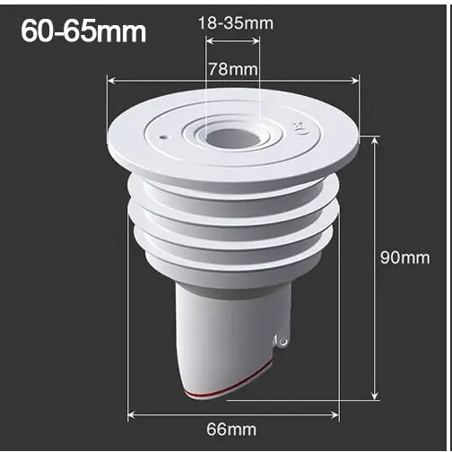 Bộ Đầu Nối Ống Thoát Nước 5 in 1 Ngăn Mùi Chống Côn Trùng Chặn Nước Trào Ngược Phù Hợp Bồn Rửa Bát