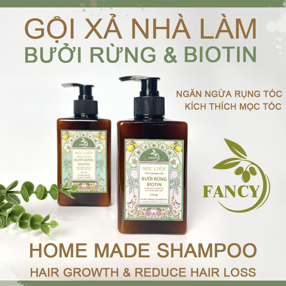 Dầu gội xả bưởi rừng biotin kích thích mọc tóc Fancy Pomelo Shampoo