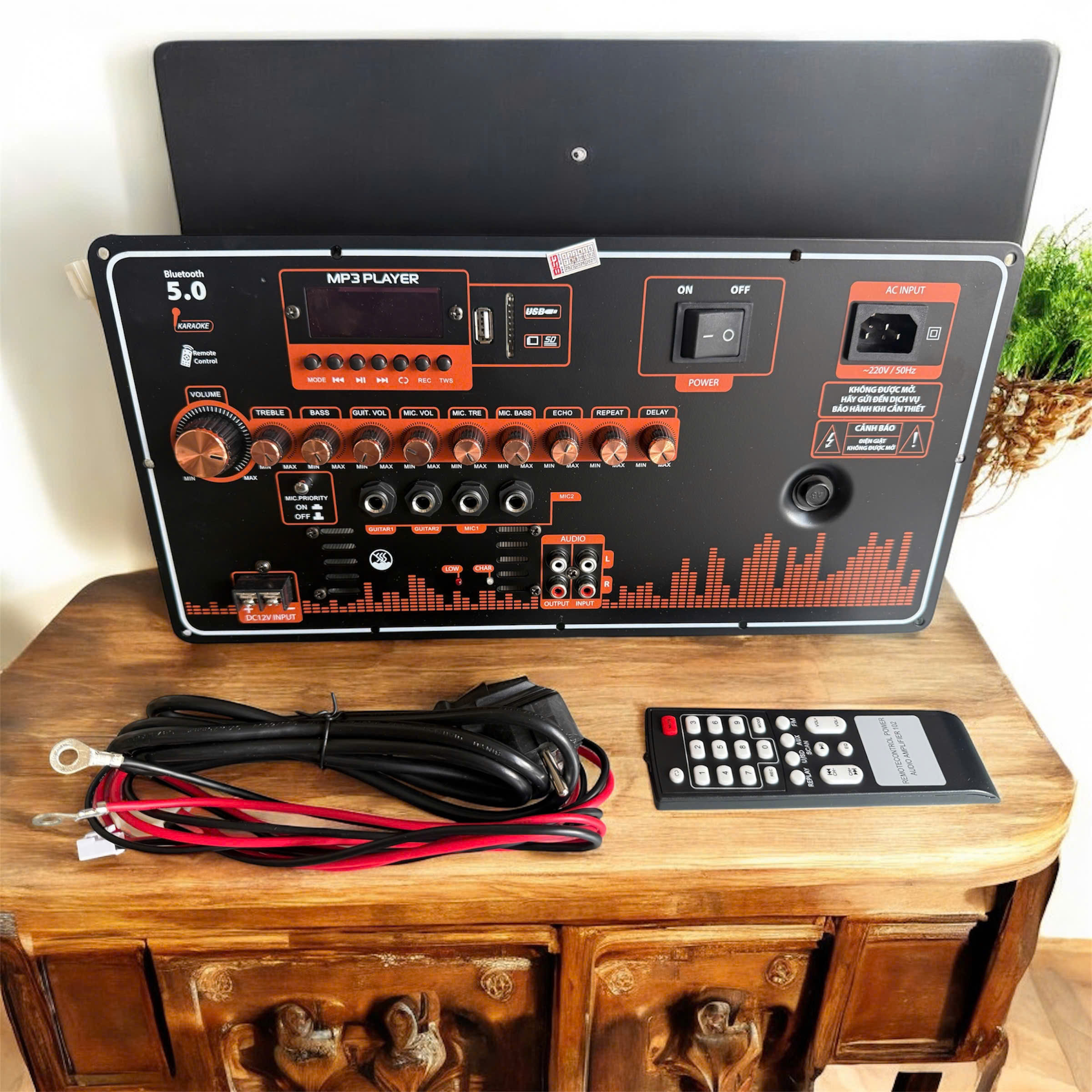 MẠCH LOA KÉO T21 DÙNG CHO LOA KÉO 4 TẤC ĐÔI NGUỒN XUYẾN KÍCH THƯỚC 19X38cm (NÚT NHÔM)