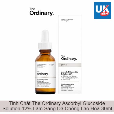 [Hcm]Tinh Chất The Ordinary Ascorbyl Glucoside Solution 12% Làm Sáng Da Chống Lão Hoá 30Ml - Hộp Đẹp