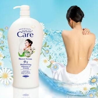 Sữa Tắm Dê White Care Chai 1200Ml Trắng Da Dưỡng Ẩm Thái Lan