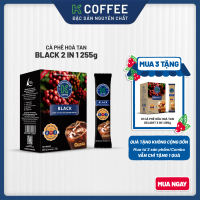 Cà phê đen hòa tan K Coffee K Black 2in1 255g Hộp 15 gói
